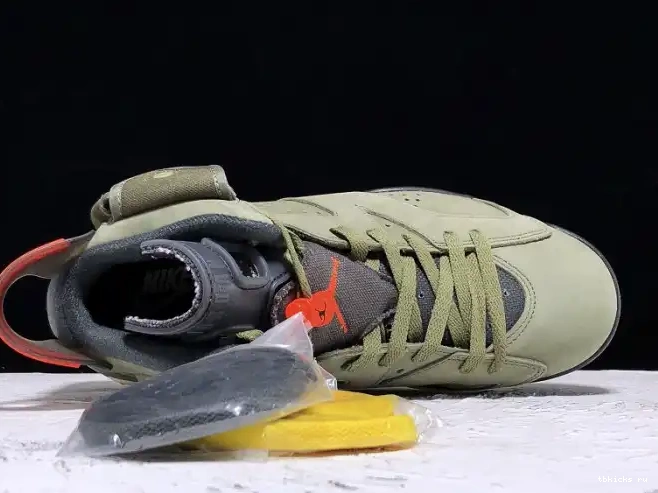 Reps TB x Scott Medium 6 Travis CN1084-200 Air Olive Jordan 0527